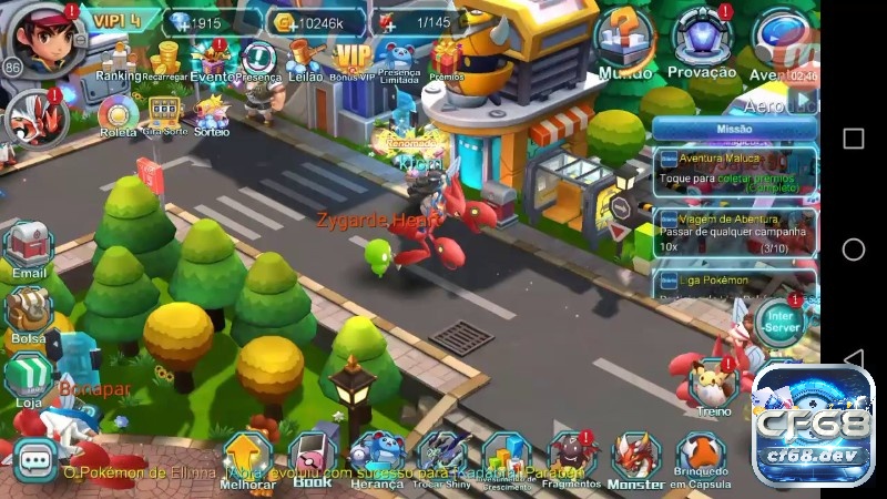 Game poke đại chiến: Review tựa game pokemon huyền thoại Hệ thống gacha thú vị giúp người chơi có cơ hội sở hữu các Pokemon hiếm và mạnh mẽ.