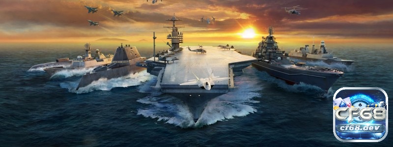 Game tàu chiến: Top 6 tựa game phải thử ngay hôm nay Trong Modern Warships: Sea Battle, bạn được chỉ huy cả một hạm đội trong các trận chiến