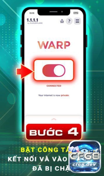 Hướng dẫn dùng VPN truy cập CF68 khi bị chặn đơn giản nhất Bật công tắc và kết nối với Cf68