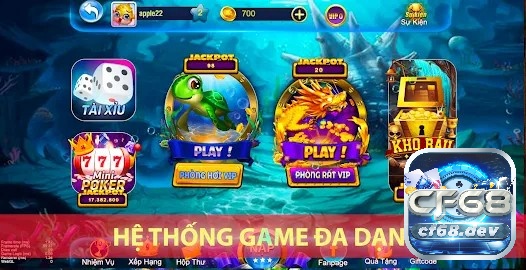 Game bắn cá Rồng Vàng – Cơ hội trở thành đại gia săn cá Trải nghiệm săn cá thú vị với đa dạng sảnh chơi để anh em lựa chọn