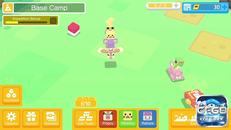 Game Pokemon Mobile là gì? TOP 5 game Pokemon hút khách Game Pokemon Quest với những câu hỏi đầy thử thách