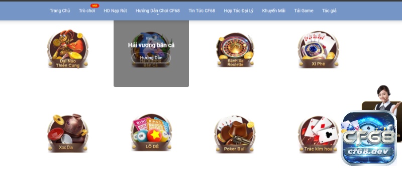 CF68.live - Cổng game cá cược trực tuyến uy tín và chất lượng Bắn cá đổi thưởng tại CF68.live thu hút đông đảo anh em cược thủ tham gia trải nghiệm