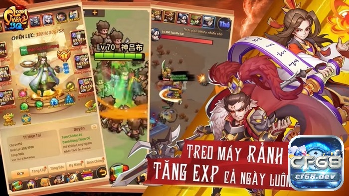 Game Loạn Chiến 3Q: Game tam quốc hấp dẫn cho di động Chế độ chơi rảnh tay rất lý tưởng cho người bận rộn