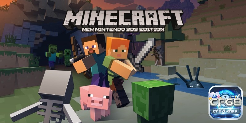 Game Minecraft: Khám phá thế giới sáng tạo không giới hạn Minecraft: New Nintendo Switch 3DS Edition là phiên bản Minecraft độc quyền với màn hình cảm ứng và thế giới giới hạn