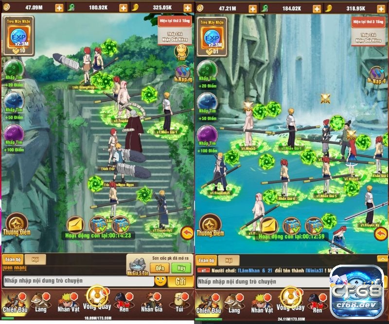 Game Ninja Làng Lá: Khám phá vũ trụ Naruto ngay trên di động Lối chơi bám sát những câu chuyện trong Naruto với những trận chiến căng thẳng