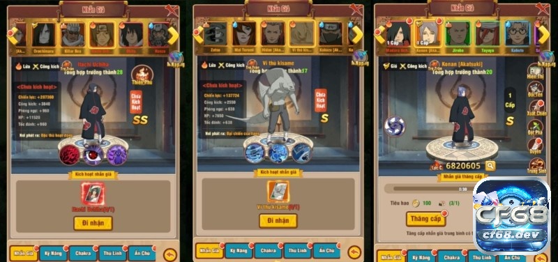 Game Ninja Làng Lá: Khám phá vũ trụ Naruto ngay trên di động Nâng cấp kỹ năng rất quan trọng giúp nhân vật mạnh mẽ hơn