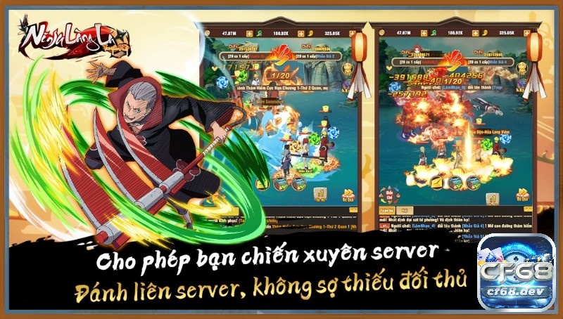 Game Ninja Làng Lá: Khám phá vũ trụ Naruto ngay trên di động Đồ hoạ trò chơi mãn nhãn, giúp tái hiện những trận đấu chân thực, sống động