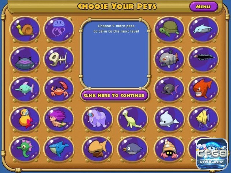 Game nuôi cá Insaniquarium siêu hấp dẫn không nên bỏ qua Bộ sưu tập cá trong trò chơi rất đa dạng