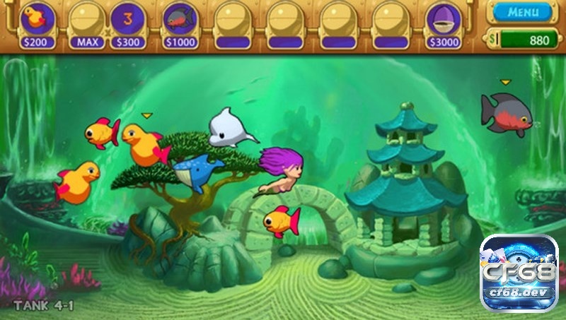 Game nuôi cá Insaniquarium siêu hấp dẫn không nên bỏ qua Đồ hoạ game được đánh giá cao, khá sinh động