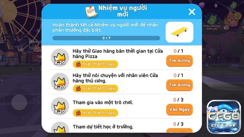 Game Play Together - Game phiêu lưu thế giới mở đáng yêu Bảng nhiệm vụ dành cho người mới