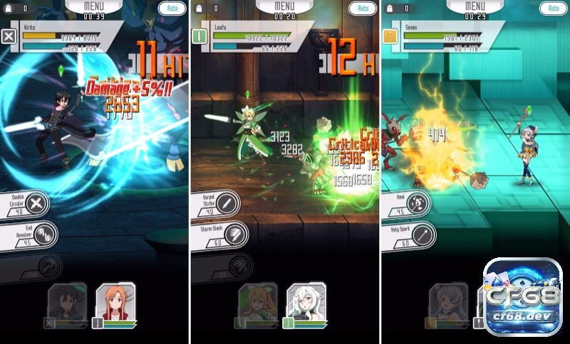 Game Sword Art Online: 8 game hay nhất trên PC và mobile Trong Memory Defrag, Kirito và các đồng đội sẽ cùng nhau đối đầu với thử thách phá hủy 100 tầng của Aincrad