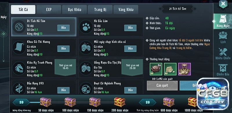 Game Tuyết Ưng VNG: Game nhập vai mới mẻ, PK kịch tính Nhiệm vụ hàng ngày trong game