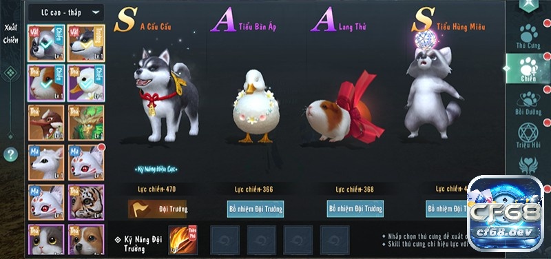 Game Tuyết Ưng VNG: Game nhập vai mới mẻ, PK kịch tính Bạn có thể sở hữu bạn đồng hành