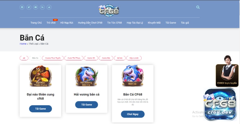 CF68.CLUP - Cổng game cá cược chất lượng nhất tại Việt Nam Game bắn cá đổi thưởng tại CF68 có nhiều chế độ khác nhau để anh em thử sức