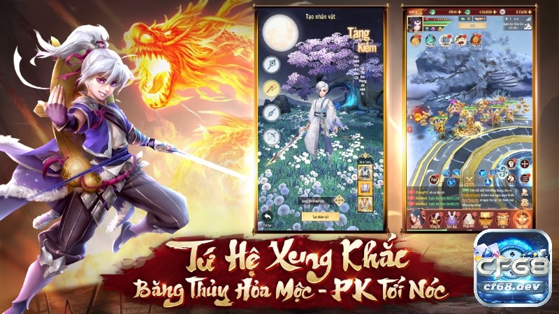 Game Long Chiến Truyền Kỳ - Game tiên hiệp đầy màu sắc 4 Class nhân vật khá đẹp mắt