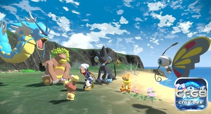 Game Pokémon Legends: Arceus - Bom tấn của vũ trụ Pokemon Đồ họa tỉ mỉ và hiệu ứng thời gian thay đổi linh hoạt tạo nên không gian sinh động và chân thực cho game thủ