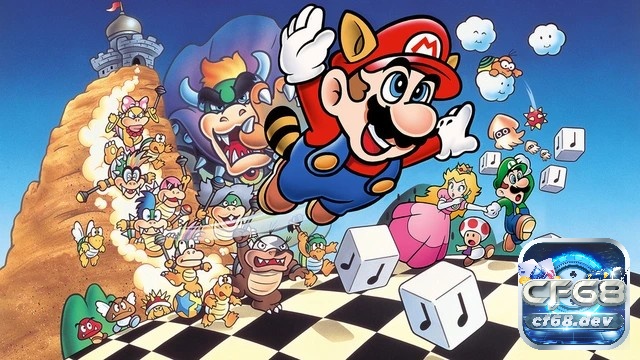 Game Super Mario Bros. 3: Hành trình kinh điển của Mario Các nhân vật trong game khá đa dạng, nhân vật chính là Mario
