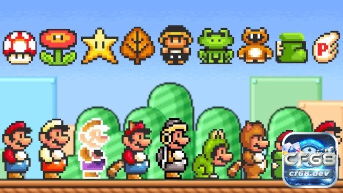 Game Super Mario Bros. 3: Hành trình kinh điển của Mario Super Leaf biến Mario thành gấu trúc