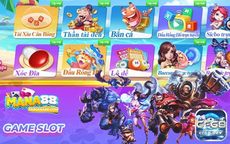 Trang game nổ hũ uy tín 2025: Top 5 nhất định phải chơi Mana88 là một trang game nổ hũ có thâm niên hoạt động lâu năm