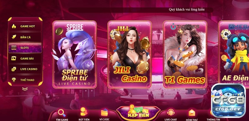 Trang game nổ hũ uy tín 2025: Top 5 nhất định phải chơi CFUN68 là một trang game nổ hũ uy tín 2025 được thiết kế thu hút