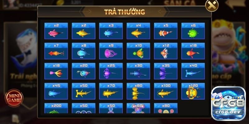 Bắn cá tiên - Cổng game bắn cá uy tín chất lượng số 1 Việt Nam Nhiều phần thưởng hấp dẫn và có giá trị caoNhiều phần thưởng hấp dẫn và có giá trị cao cho anh em game thủ