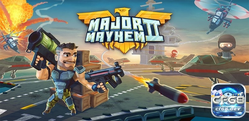 Game bắn súng offline trên mobile: Top game cực đỉnh 2025 Major Mayhem 2 là lựa chọn tuyệt vời cho những ai thích bắn súng tốc độ nhanh với phong cách hoạt hình vui nhộn