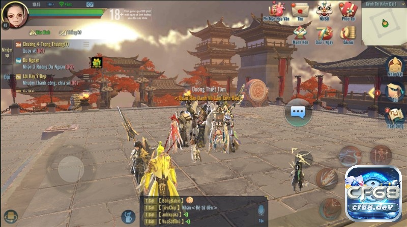 Game nhập vai cổ trang cho Android - Top 5 tựa game đáng chơi Hình ảnh giao diện game Kiếm thế mobile