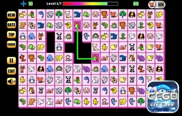 Game Pikachu PC - Cách chơi và mẹo phá đảo game cực dễ Anh em hãy bắt đầu với các hình giống nhau ở bên trong và gần nhau nhất