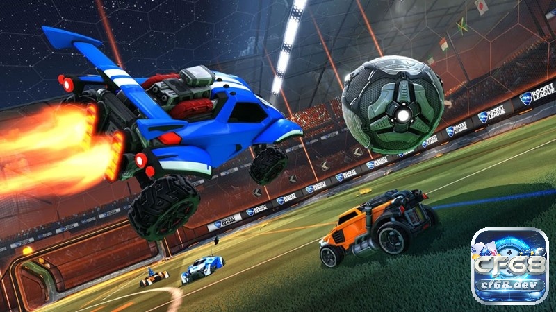 Game thể thao hay đáng trải nghiệm nhất năm 2025 Các xe khi di chuyển có thể va chạm với nhau để giành lại bóng và chiếm lấy ưu thế