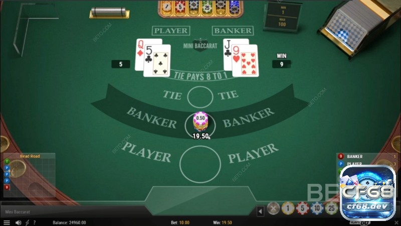 Baccarat online - Quy tắc cơ bản và kinh nghiệm chơi luôn thắng Mini Baccarat là biến thể phổ biến nhất của Baccarta online và được đông đảo cược thủ yêu thích
