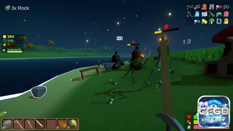 Game Muck: Game sinh tồn indie gây sốt trên Steam Đồ họa low-poly: đơn giản mà cuốn hút