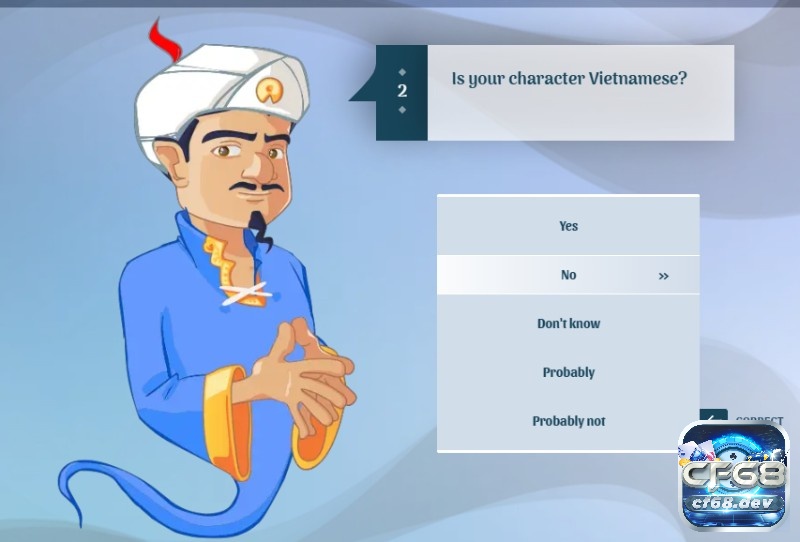 Game Akinator: Trải nghiệm trò chơi đoán nhân vật đầy bất ngờ Akinator phân tích câu trả lời qua AI