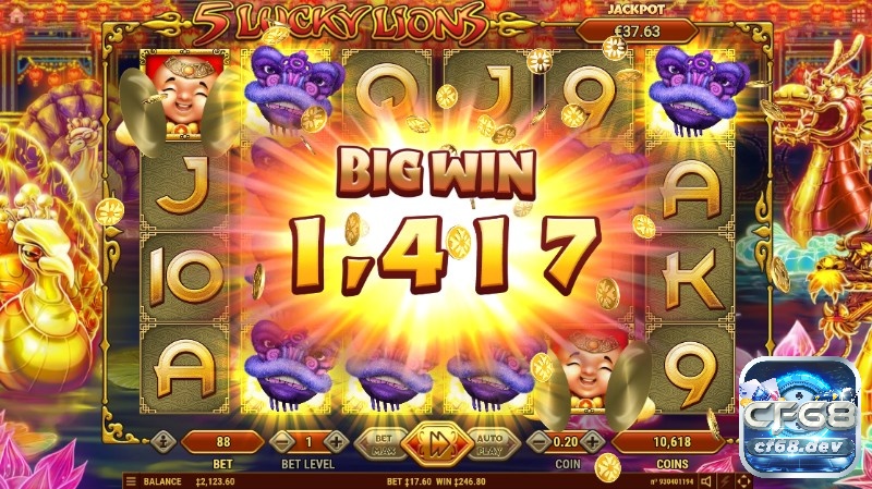 Game slot 5 lucky lions: Thế giới slot thần tài phương Đông Áp dụng chiến lược hợp lý sẽ giúp bạn tối ưu hóa cơ hội thắng khi chơi game slot 5 Lucky Lions.
