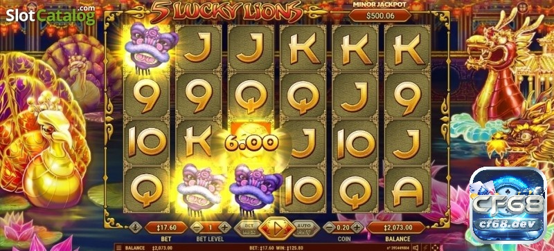 Game slot 5 lucky lions: Thế giới slot thần tài phương Đông Tối ưu trải nghiệm bằng cách chọn nhà cái uy tín và hiểu rõ game sẽ giúp bạn chơi 5 Lucky Lions an toàn và hiệu quả hơn.