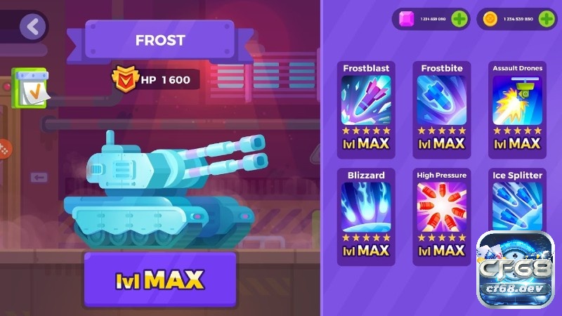 Game Tank Stars – Game bắn xe tăng vui nhộn nên thử ngay Nâng cấp vũ khí sát thương cao và hiểu rõ điểm mạnh từng xe tăng để tối ưu hóa chiến thuật