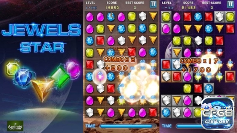 Game xếp hình là gì? Top những tựa game hấp dẫn nhất 2025 Jewel Star mang đến 350 màn chơi với độ khó tăng dần theo từng cấp