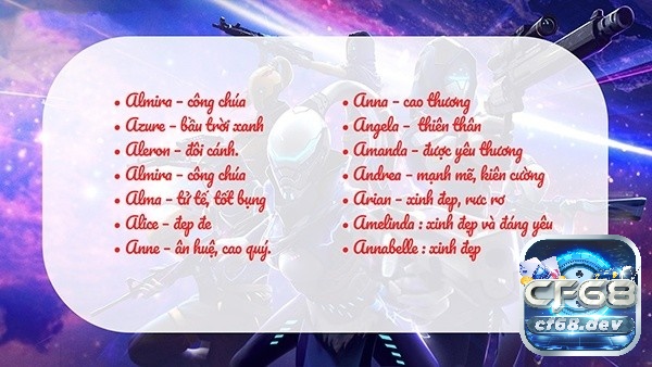 Tên game nữ hay: Top game ý nghĩa dành cho game thủ nữ Những tên game nữ dễ thương sẽ giúp bạn lan tỏa sự vui tươi, gần gũi và đáng yêu trong từng cuộc chơi.