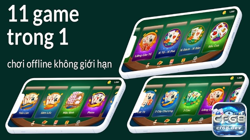 Game đánh bài offline: Giải trí mọi lúc mọi nơi không cần internet Ba Cây, Sâm Lốc, Mậu Binh offline mang đến trải nghiệm đa dạng cho mọi người chơi.