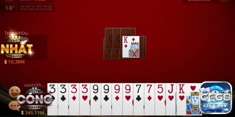 Game bài tiến lên - Luật chơi, mẹo luôn thắng cho anh em Một người chơi đánh hết bài thì ván game bài tiến lên sẽ kết thúc