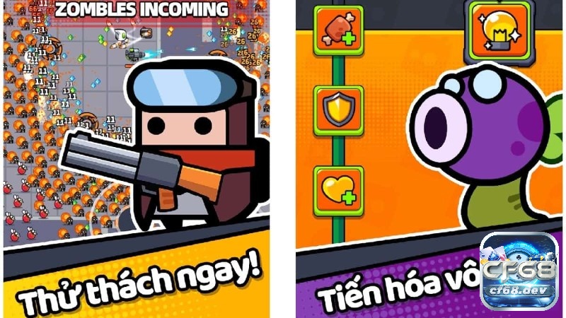 Game màn hình dọc online hay nhất: Chơi 1 tay, giải trí mọi lúc Đối mặt với làn sóng quái vật khổng lồ và kết hợp kỹ năng để tạo combo hủy diệt.