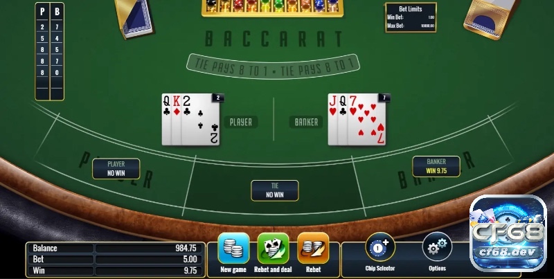 Cách đặt cược bài Baccarat: Hướng dẫn chi tiết cho người mới Cửa Player trả thưởng 1:1, là lựa chọn phổ biến cho người mới.