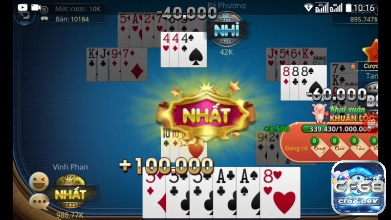 Game đánh phỏm hay online: Mẹo chơi bất bại 2025 Người chơi yêu thích Phỏm vì sự kết hợp giữa may mắn và chiến thuật, tạo nên nét cuốn hút khác biệt của game đánh phỏm hay.