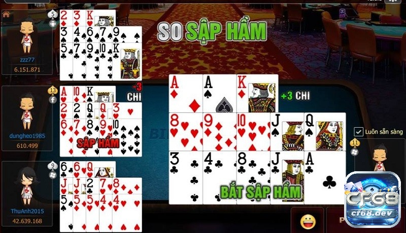 Kinh nghiệm chơi mậu binh giúp bạn thắng lớn mỗi ván bài Mỗi chi có thứ tự mạnh yếu riêng, người chơi cần nhớ kỹ để xếp bài đúng luật và tối ưu sức mạnh