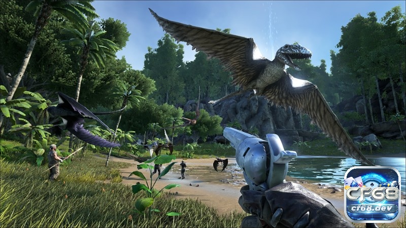 Các tựa game hay trên PC cực đáng chơi nhất 2025 ARK Survival Evolved được yêu thích vì kết hợp sinh tồn khắc nghiệt với khả năng thuần phục khủng long
