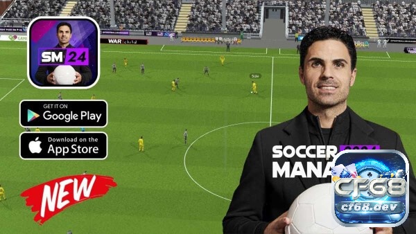 Game bóng đá mobile hay cho fan sân cỏ cuồng nhiệt Soccer Manager 2024 phù hợp với game thủ thích mổ xẻ con số và nhìn bóng đá theo góc độ chiến lược dài hạn