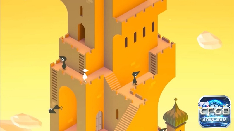Game online puzzle hay nhất thử thách trí não cực đỉnh Monument Valley mang đến trải nghiệm đồ họa độc đáo và cơ chế xoay sáng tạo