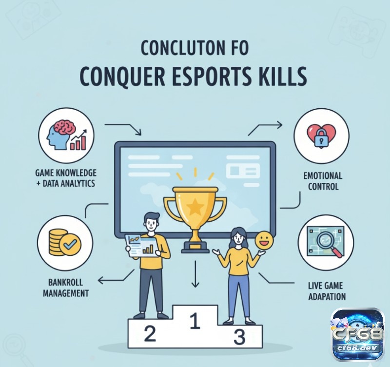 Kèo kills Esports là gì? Cách cược số mạng hạ gục Người chơi Esports áp dụng kiến thức game, phân tích dữ liệu, quản lý vốn và kiểm soát cảm xúc để chinh phục kèo kills