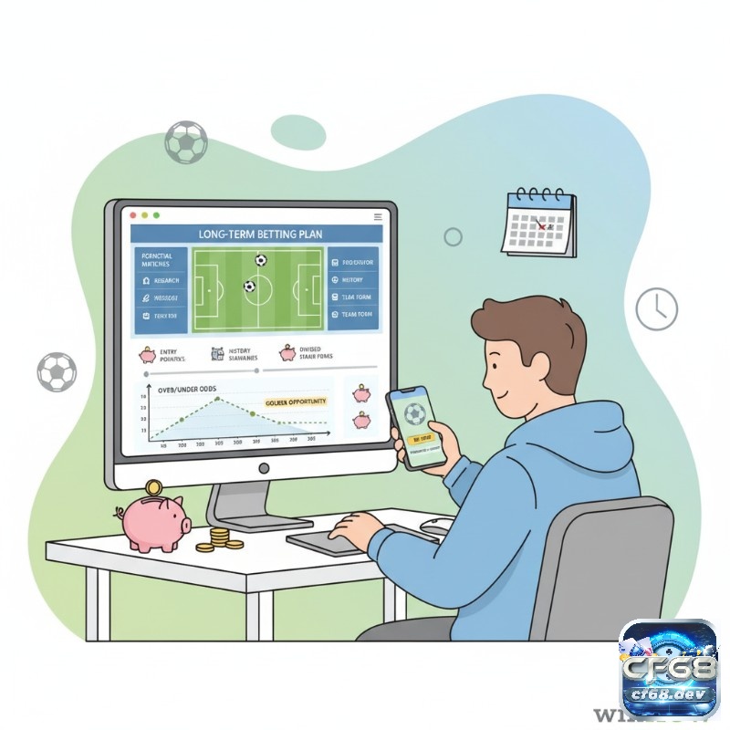 Kèo tài xỉu bóng đá – Cách đọc kèo và chiến lược chơi hiệu quả Người chơi đang nuôi kèo tài xỉu, kiên nhẫn theo dõi trận đấu và đặt cược đúng thời điểm