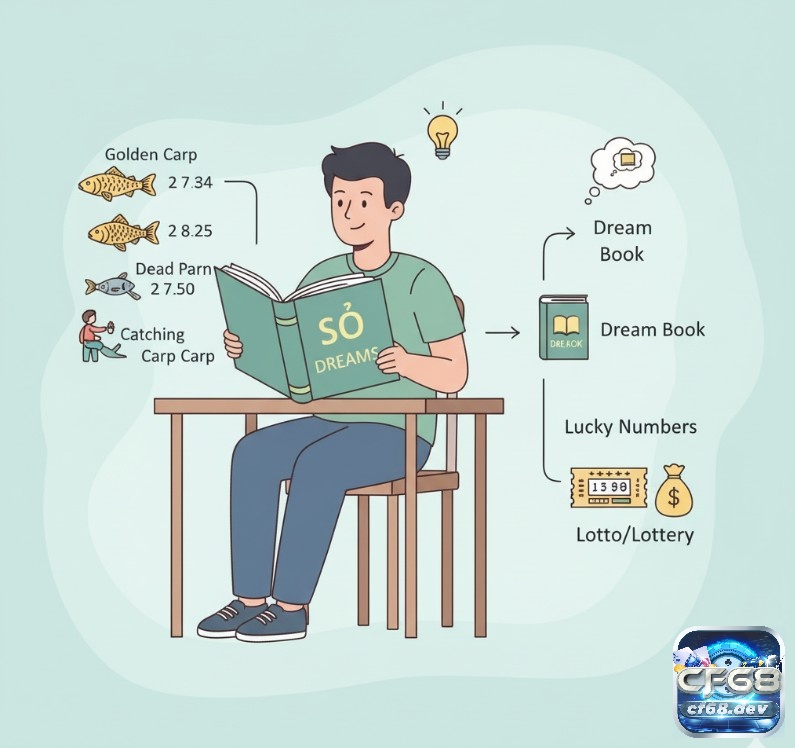 Mơ thấy cá chép đánh số gì? Giải mã giấc mơ chuẩn xác Người Việt tham khảo "sổ mơ" để giải mã ý nghĩa giấc mơ và tìm con số may mắn cho lô đề
