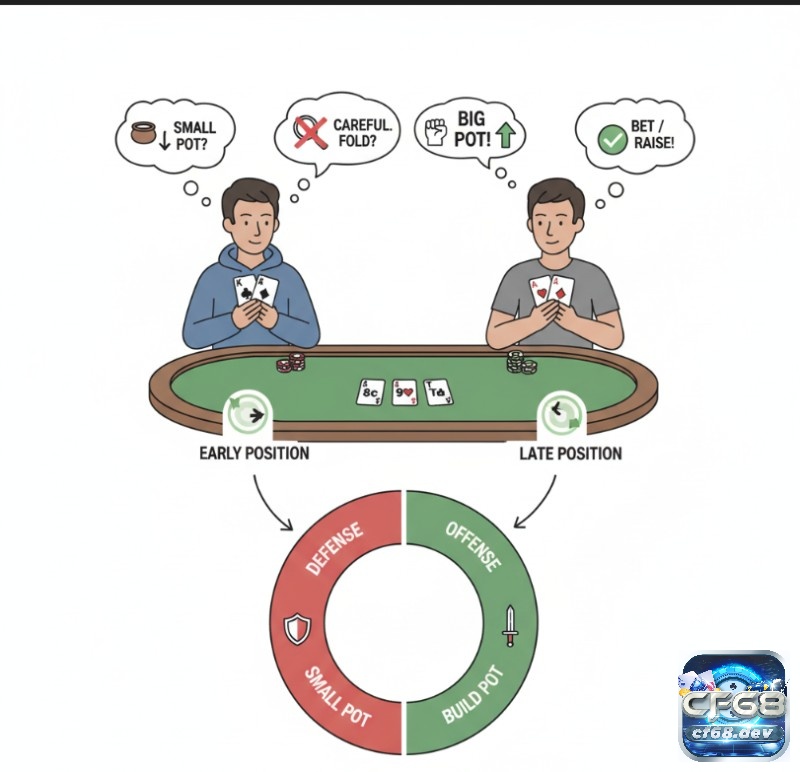 Overpair chơi thế nào – Cách xử lý bài mạnh trong Poker Người chơi poker điều chỉnh chiến thuật chơi overpair dựa vào vị trí ngồi và quản lý pot
